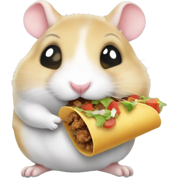 Hamster eat taco emoji