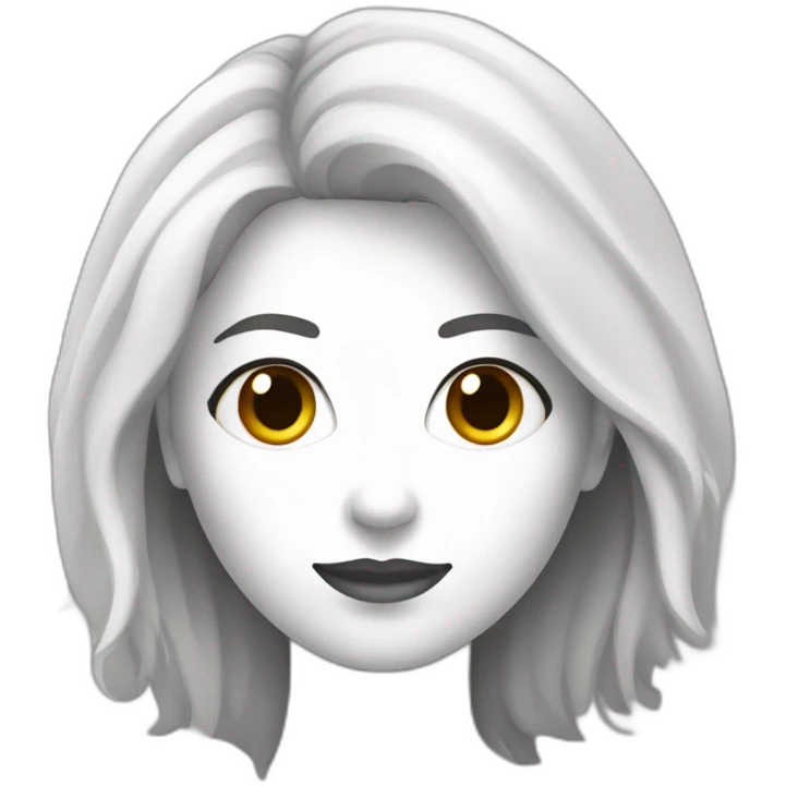 mujer morocha de pelo largo y de tez blanca  emoji