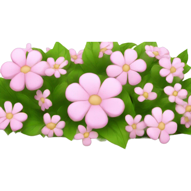 white basket with pink flowers  emoji