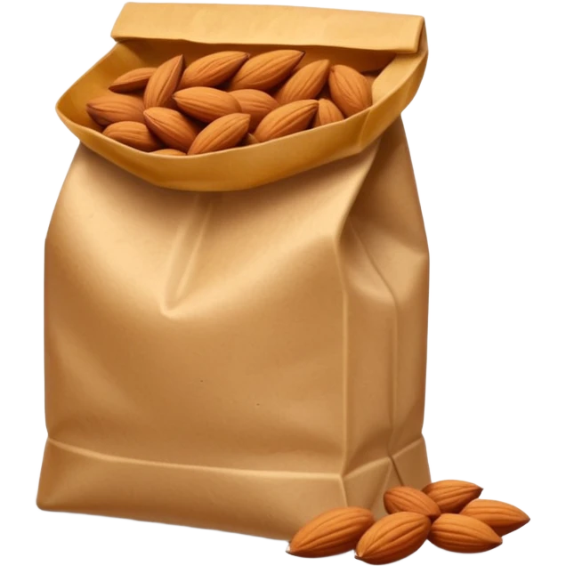 roasted almonds in paper bag emoji