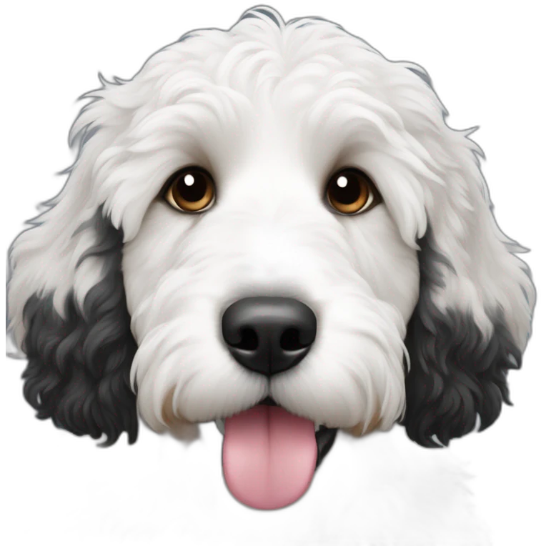 black white f1b bernedoodle slim emoji