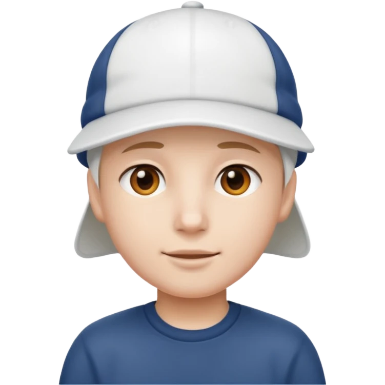 Only white cap emoji