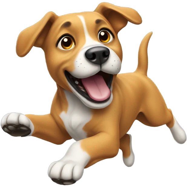 Dog jumping  emoji