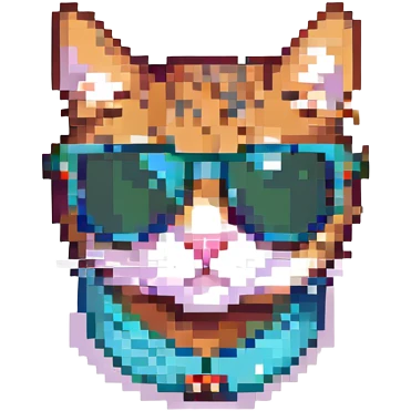 stylish cat in sunglasses emoji
