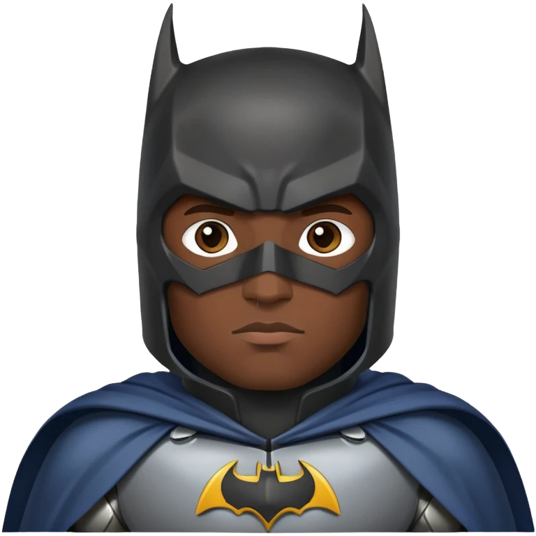 Black man as Batman  emoji