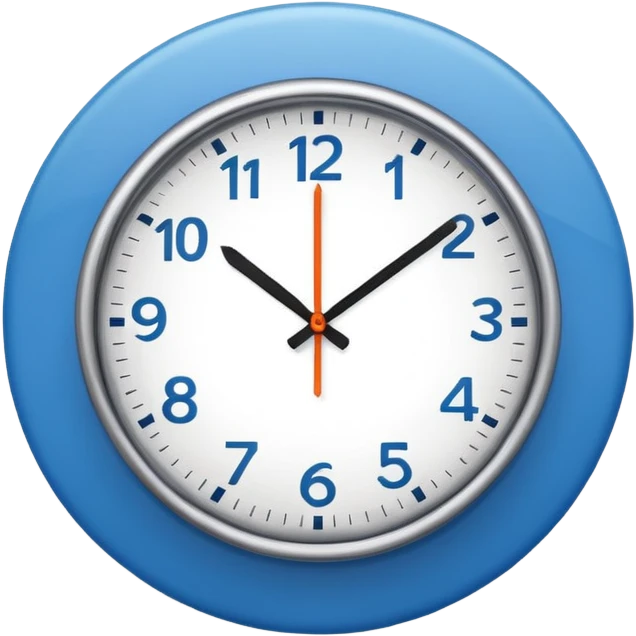 simple clock icons emoji