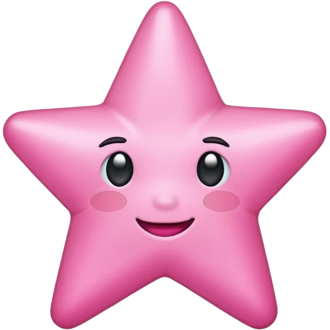 Pink star emoji
