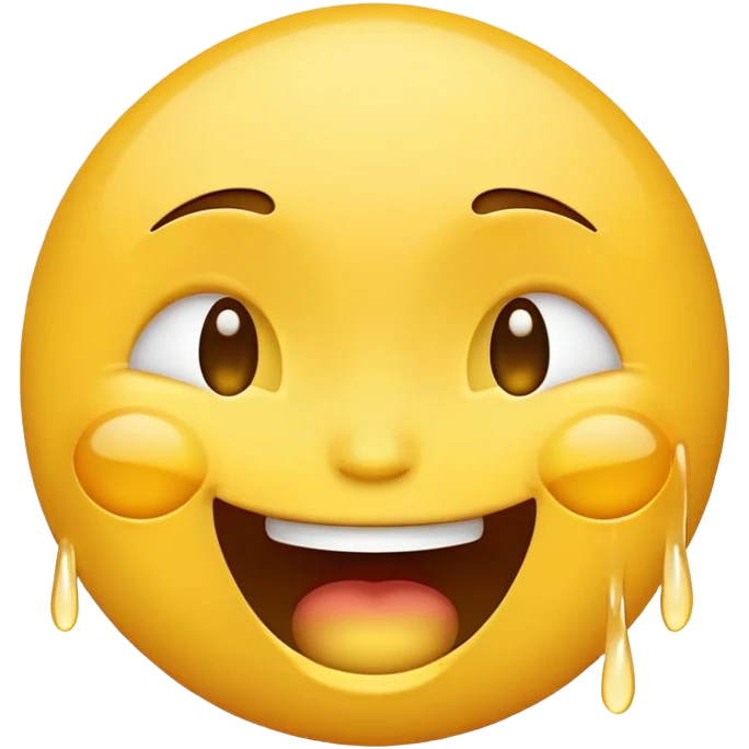 emoji face transitioning between laughing and crying emotions emoji