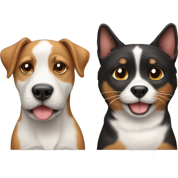 dogs and cat emoji
