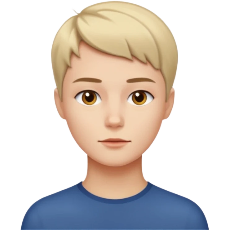 A person who has the sharpest jawline emoji