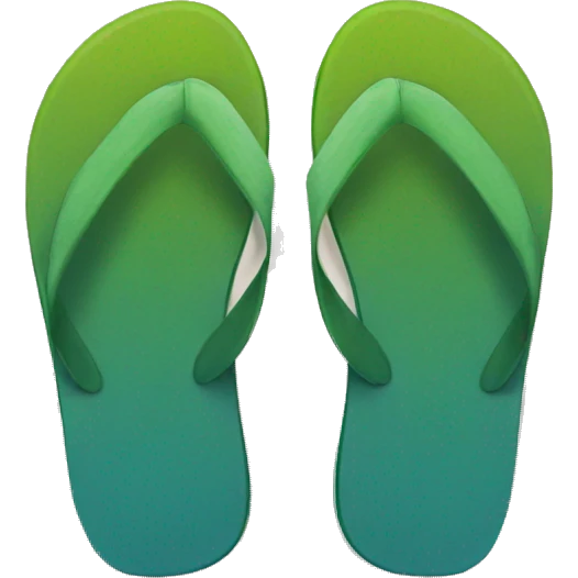 man's flipflops emoji