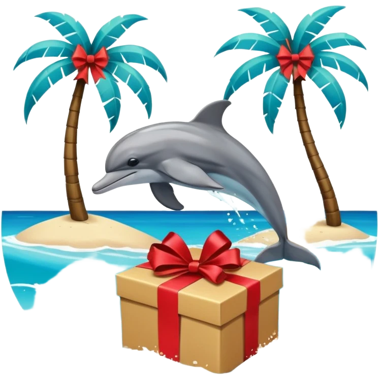 🏖️🌴🎁💝

뭐 이런거 이용해서

해변이랑 돌고래가 뛰노는 바다에 야자수가 있고 그 아래는 선물이 하나 크게 있는거야 emoji