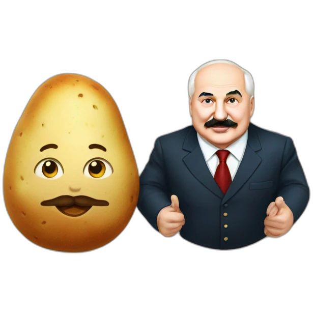 Lukashenko and potato emoji