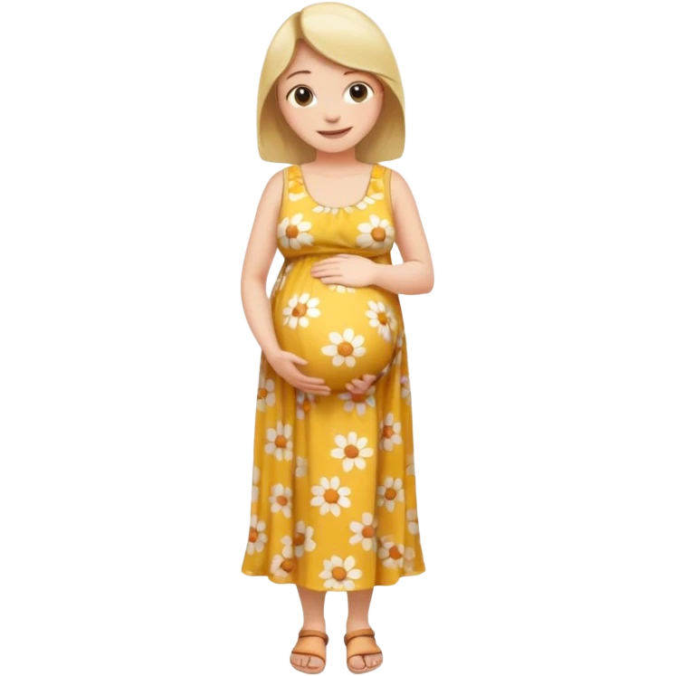 беременная девушка в полный рост emoji