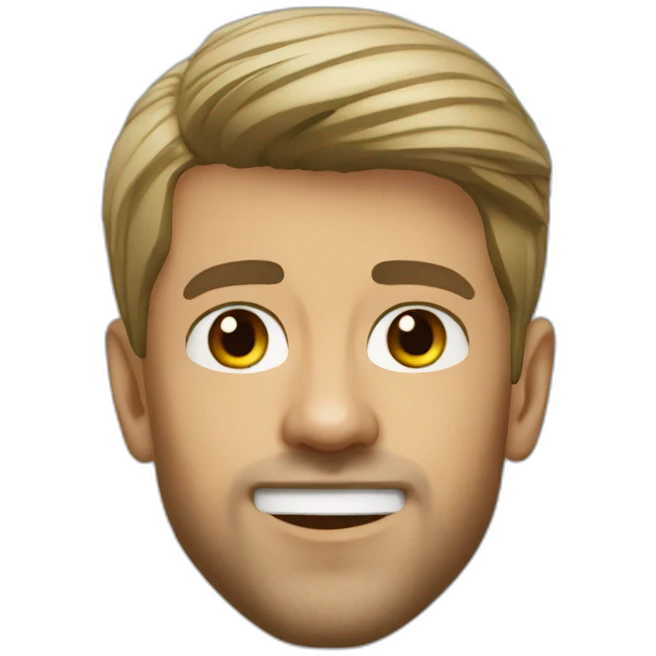 Djokovic head Memoji style emoji