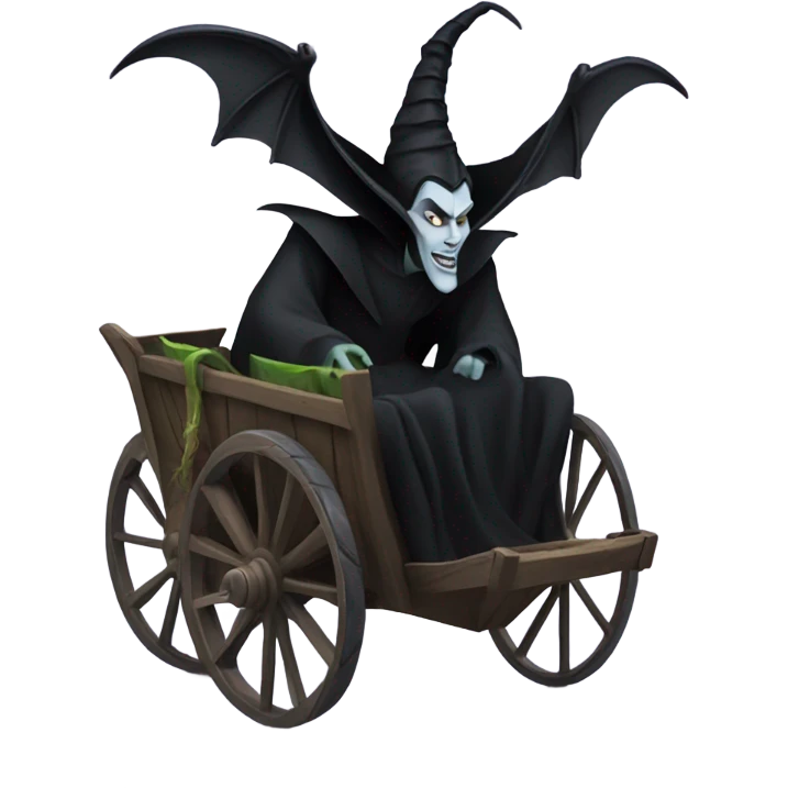 Maleficent cart wheeling emoji