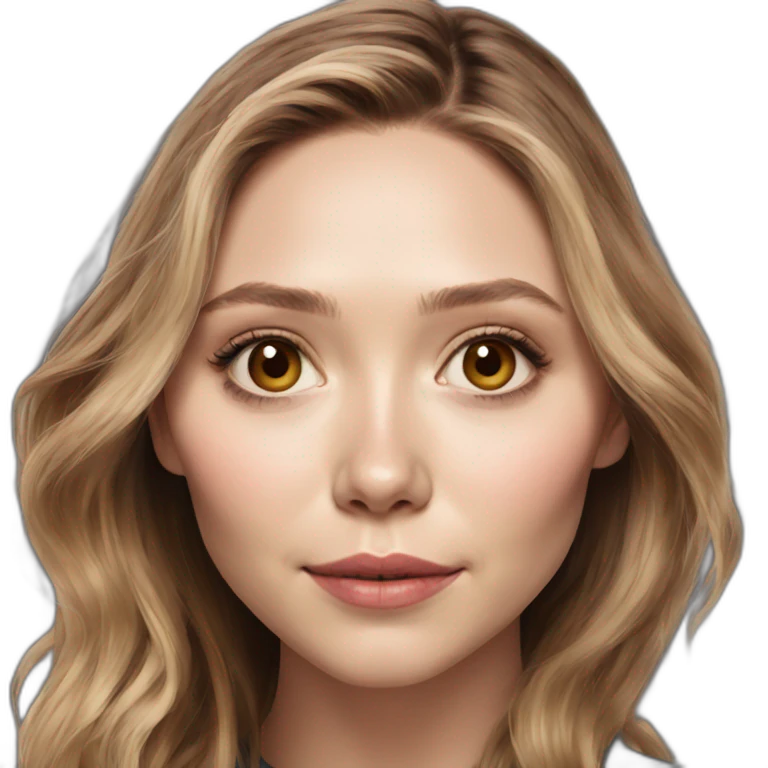 Elizabeth Olsen plus emoji