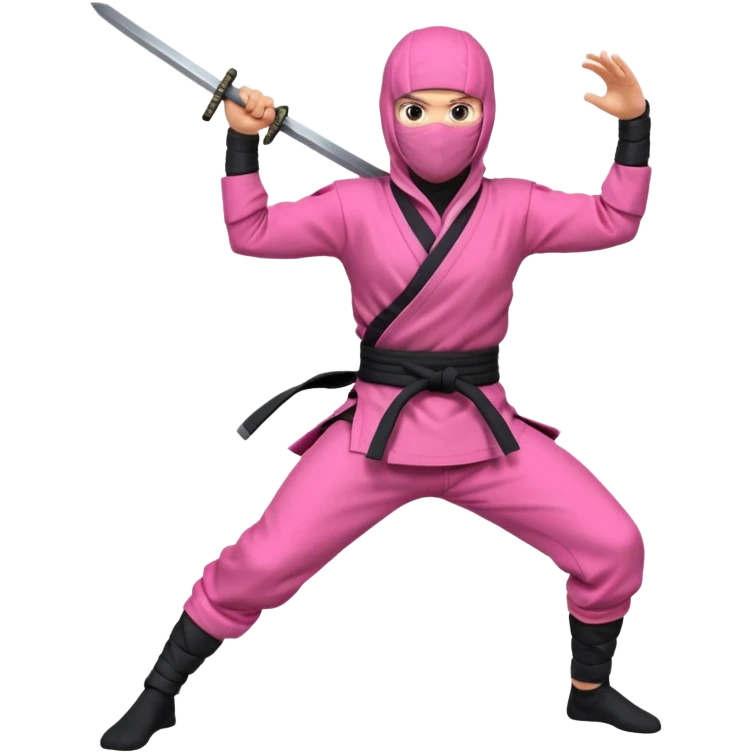 pink ninja emoji