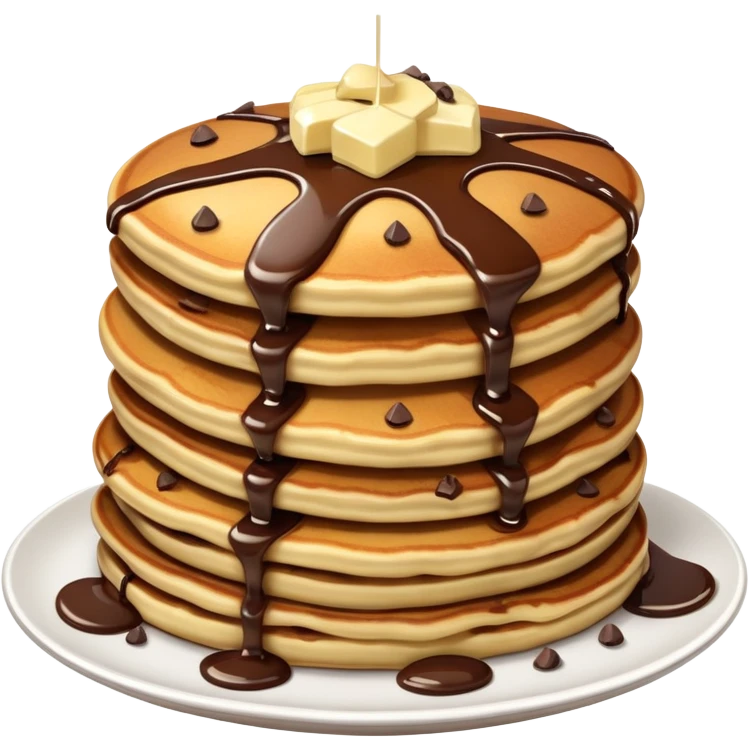 Chocolate chip pancakes  emoji