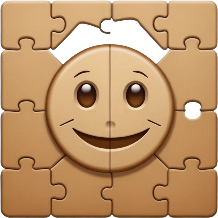 puzzle brown one missing emoji