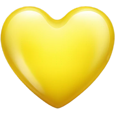 yellow glass heart emoji