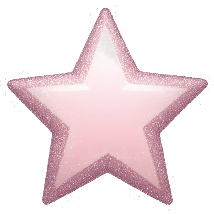 pale pink star sparkle emoji