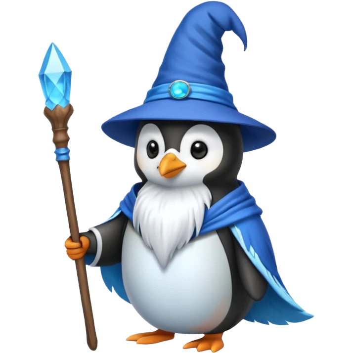 Penguin Wizard emoji