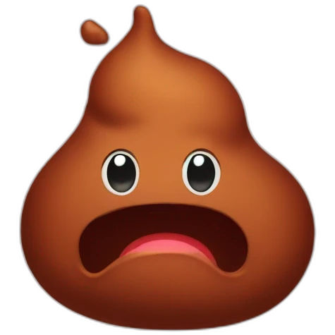Red poop emoji