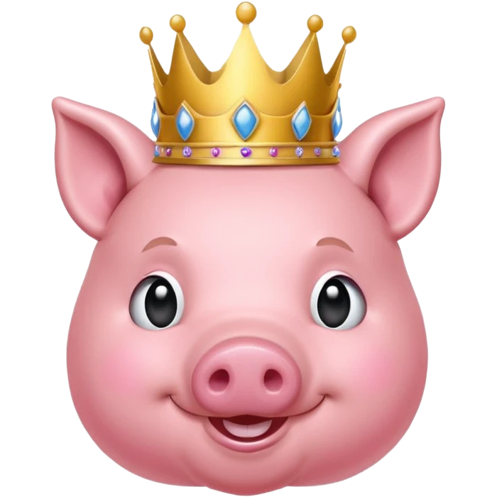   renaissance princess pig balloon emoji