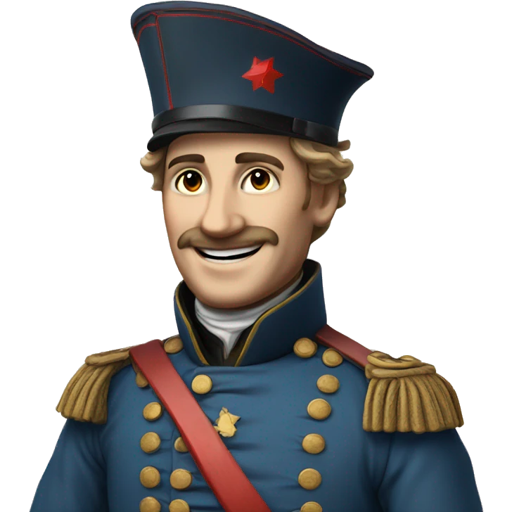 smiling French soldier in the Crimean War emoji