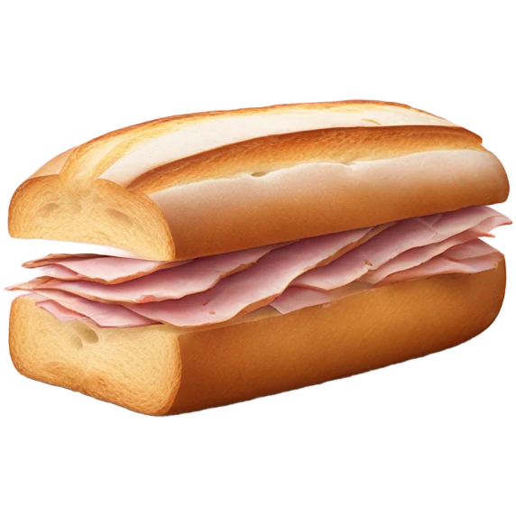 ciabatta with ham emoji