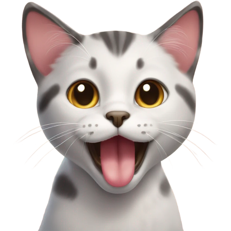 cute cat with a tongue out emoji