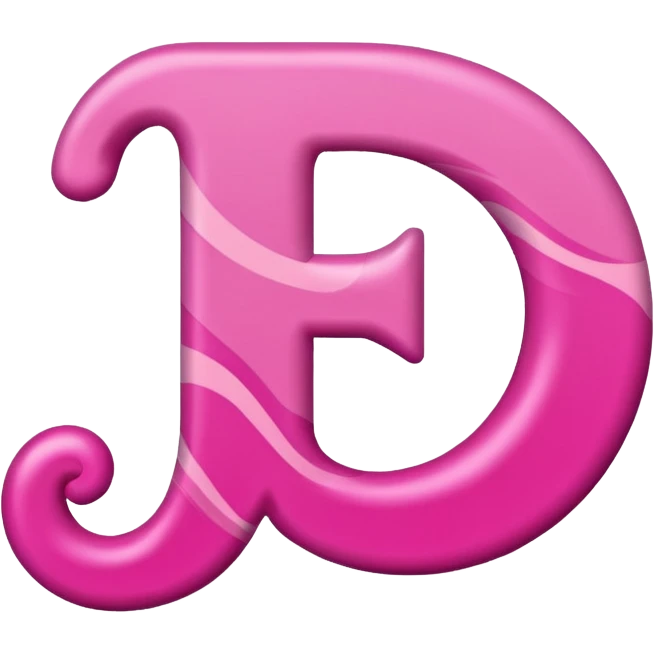 mix color pinks letter p emoji