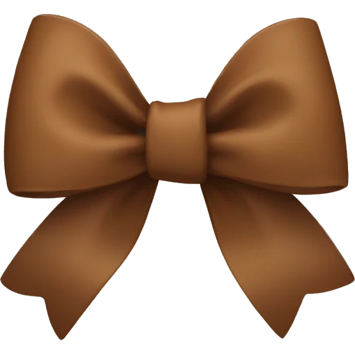 Brown bow emoji