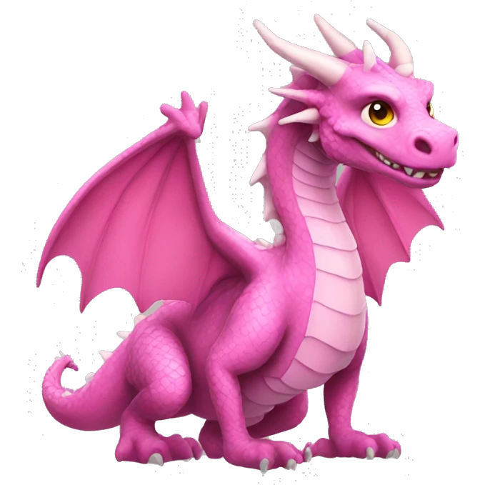 Pink dragon emoji
