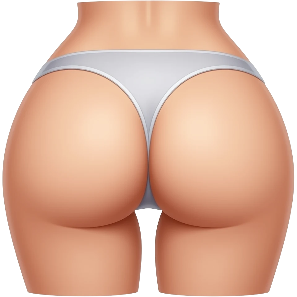 Exposed buttocks emoji