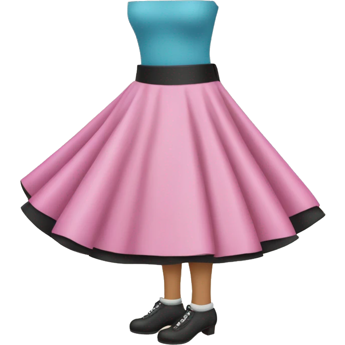 Poodle skirt emoji