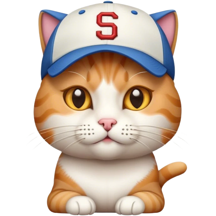 cat wearing a baseball cap emoji