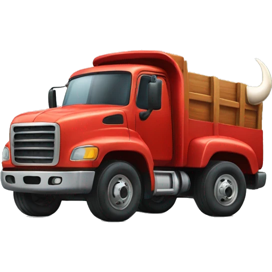 Truck with Bull horns  emoji