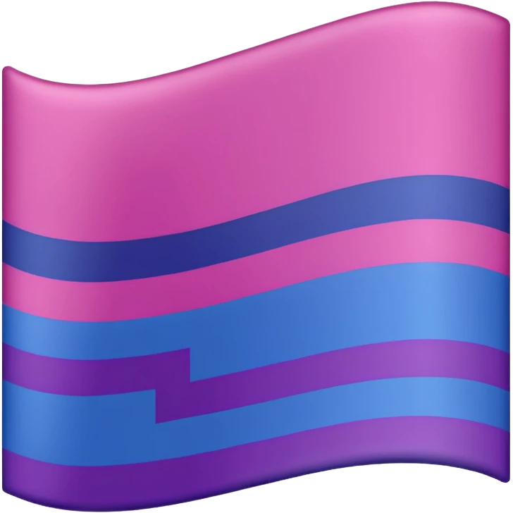 bisexual flag ordered colors emoji