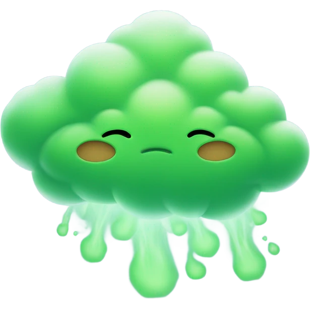 Green smell cloud emoji