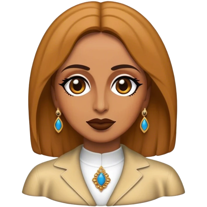 Cinematic Realistic Fairuz Pop Culture Emoji, featuring an iconic portrayal of the legendary singer rendered with vibrant textures and soulful, dynamic lighting. emoji
