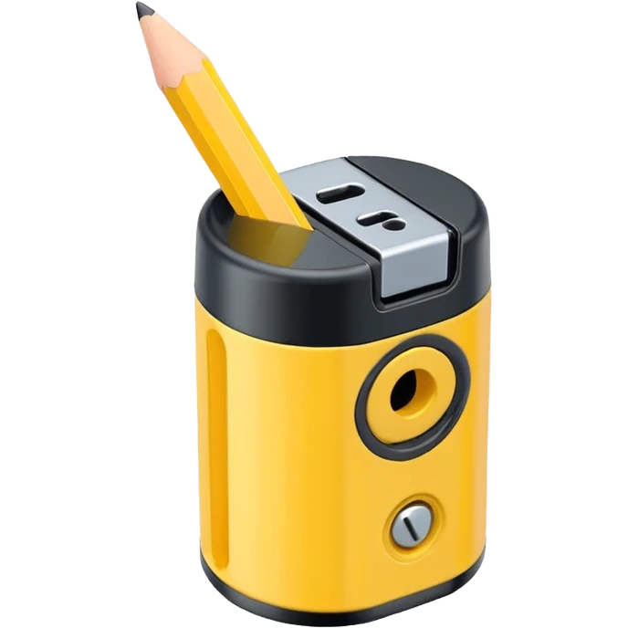 yellow pencil sharpner emoji