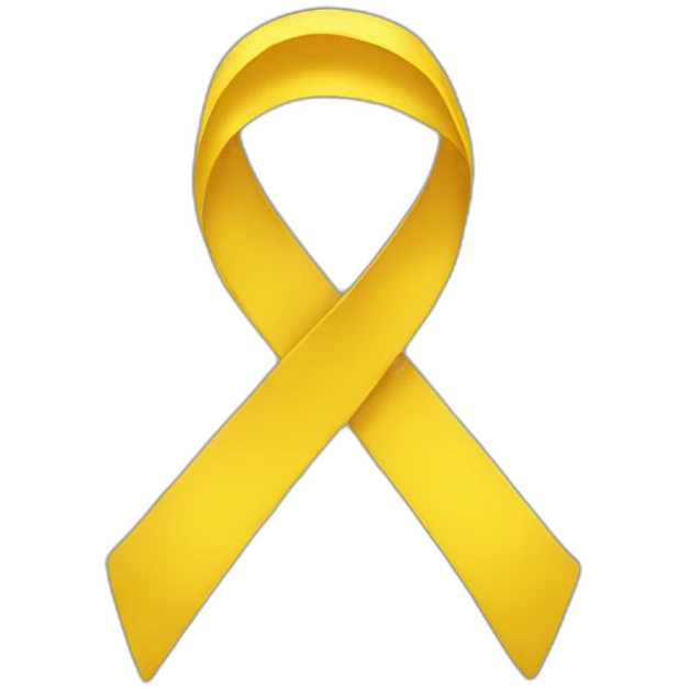 Yellow ribbon  emoji