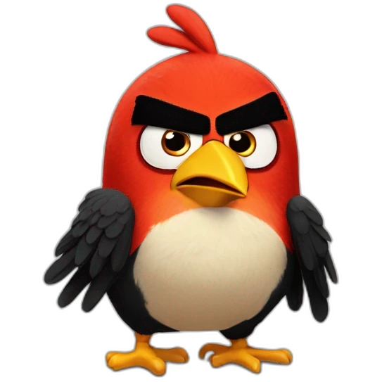 Angry bird emoji