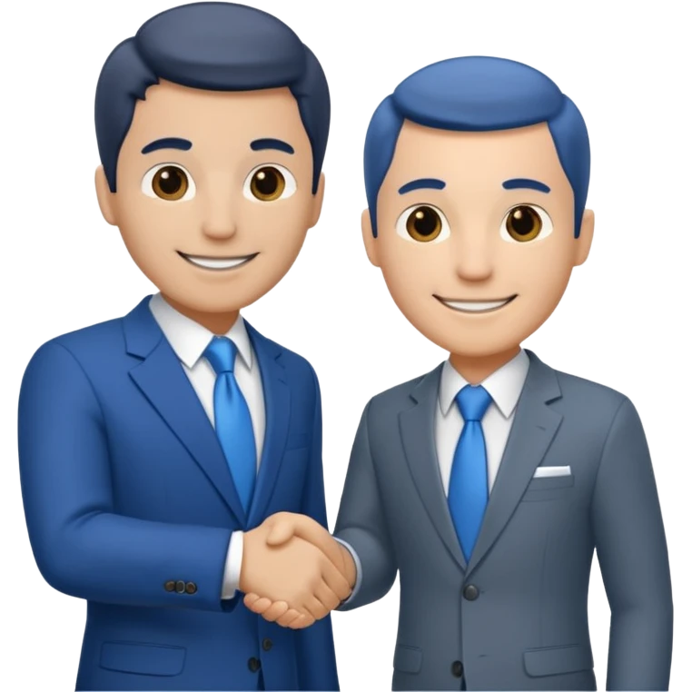 Two businessmen shaking hands emoji