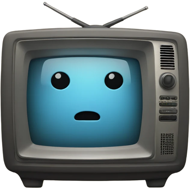 Television with no signal emoji