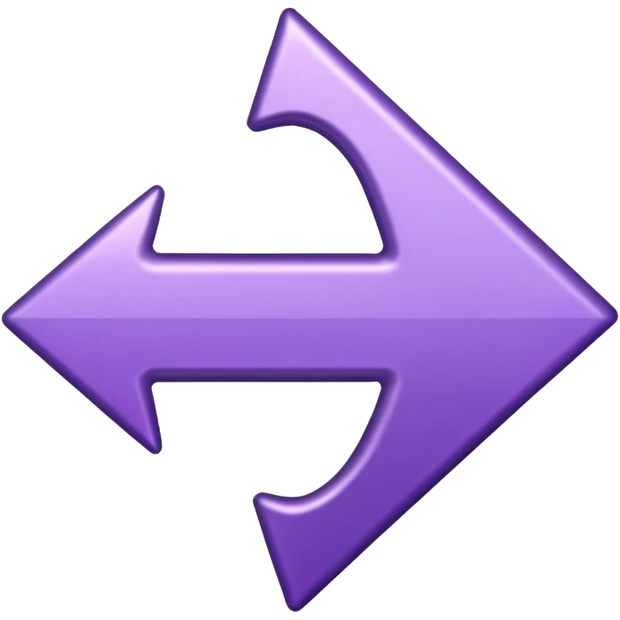 seta para direita roxa emoji