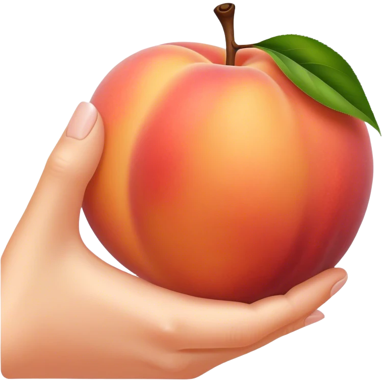 the hand that hits the peach emoji