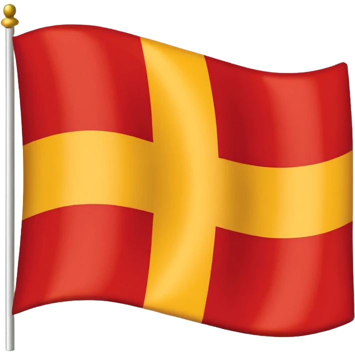 Skåne flag ( looks like Swedish flag but red background and yellow cross) emoji